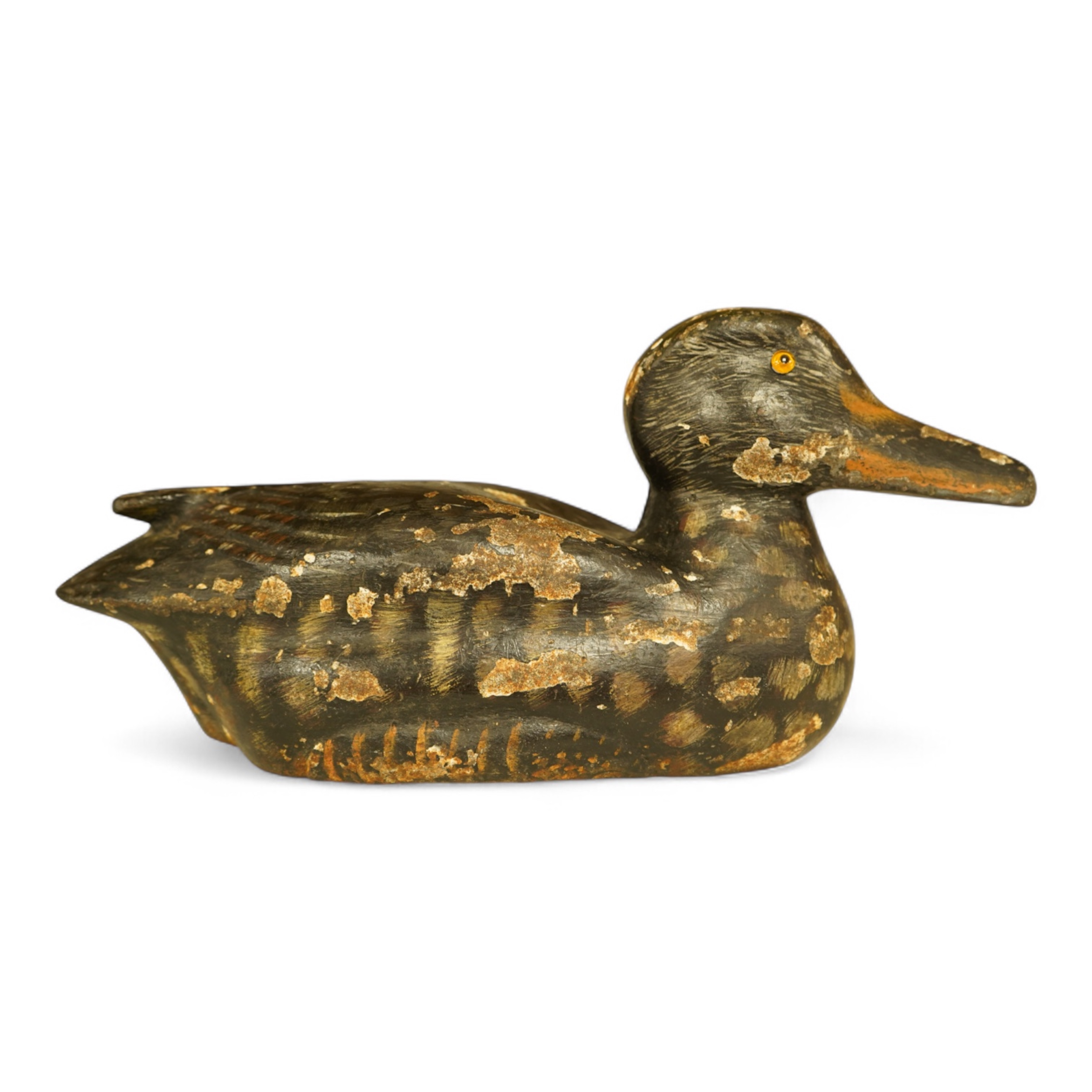 A novelty cast iron doorstop in the form of a duck, 32cm wide